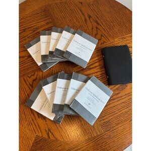 Black Endeavor A6 Pocket Notebook Journals with 10 refills